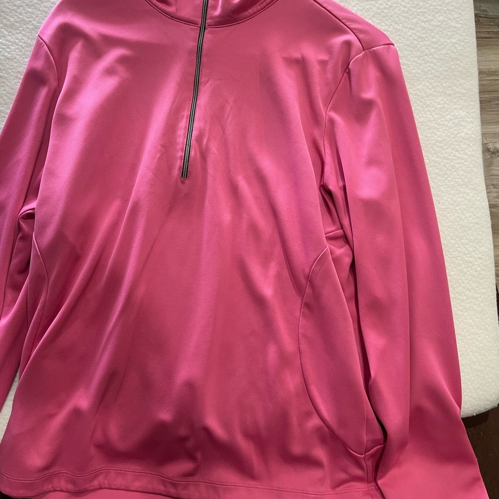 Women's Pink Quarter-Zip Top